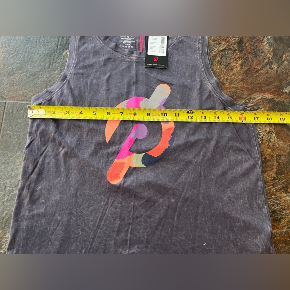 New women’s Peloton gray Latitude active work out muscle tank top. Size XS. - Picture 10 of 14